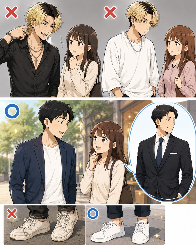 ファッションは清潔感を意識する